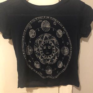 Brandy Melville navy blue crop top